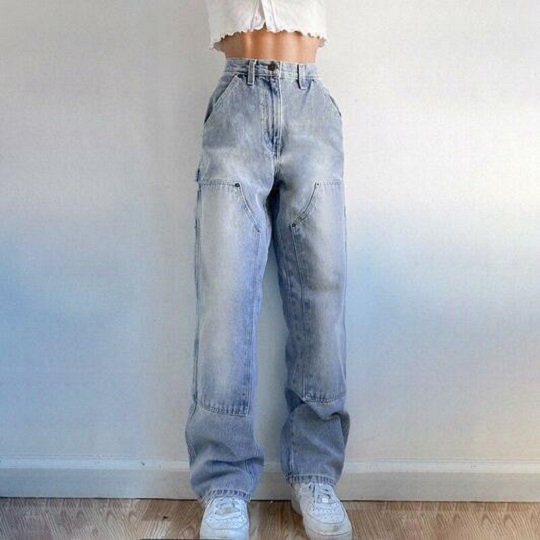 y2k high waist retro jean blue pants