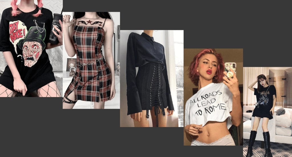 grunge aesthetic outfits