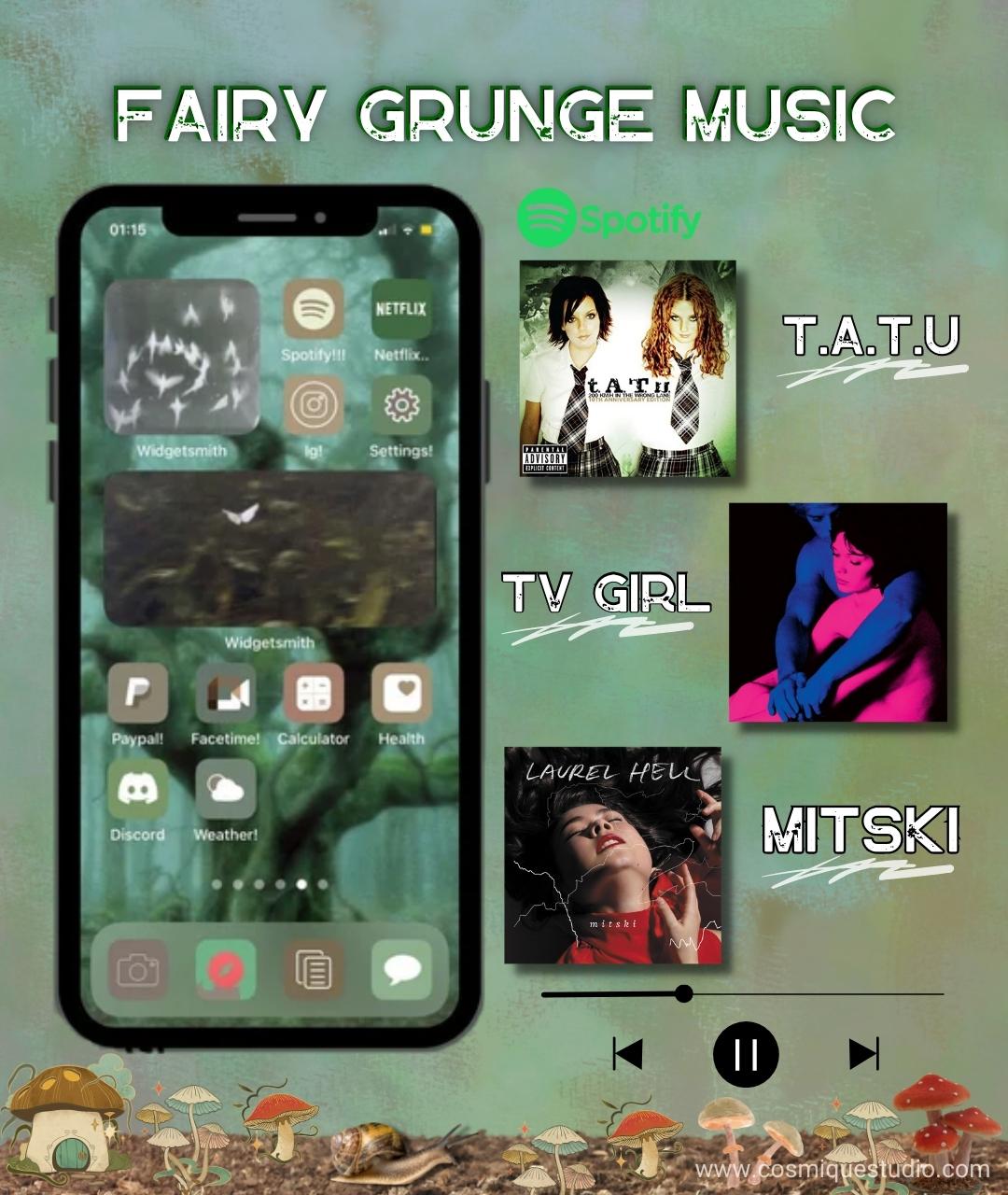 Fairy grunge aesthetic music.