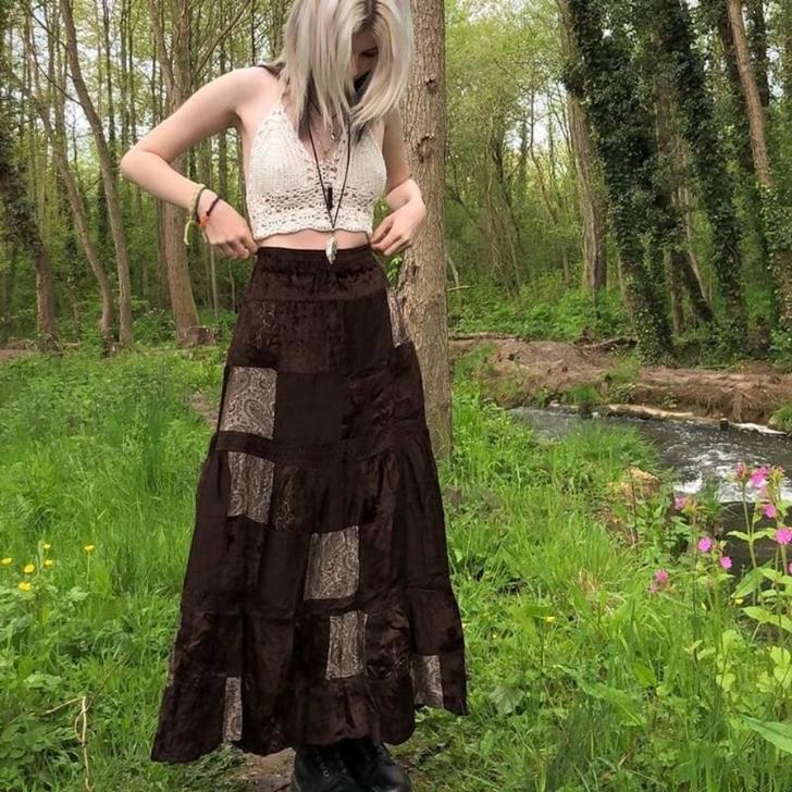 fairy grunge patchwork skirt