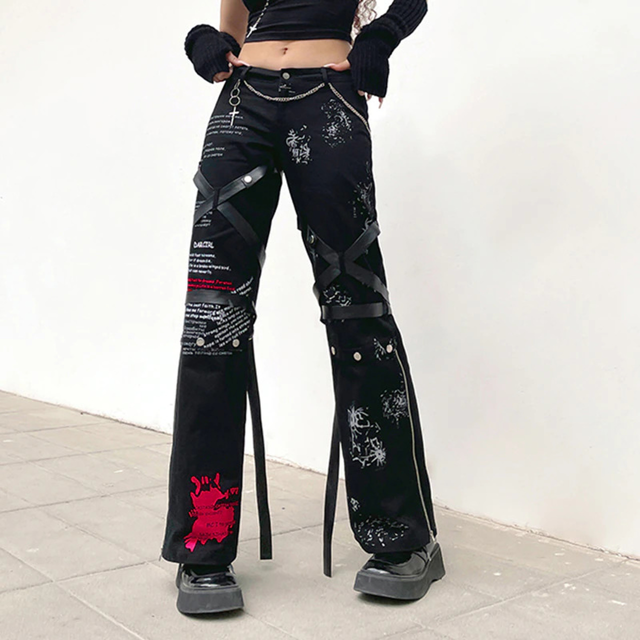 Grunge punk pants