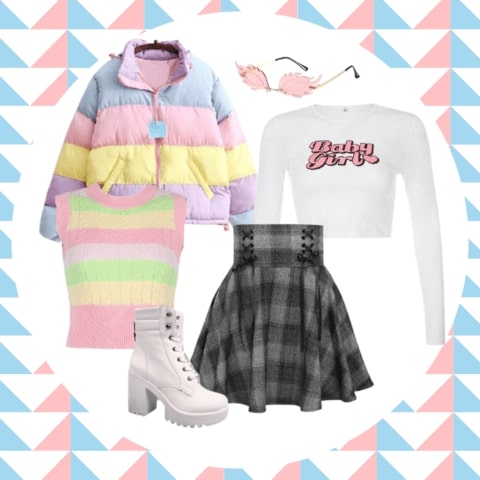 pastel goth style outfit ideas