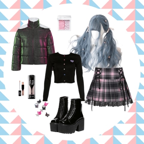 Cute goth cheap girl outfits