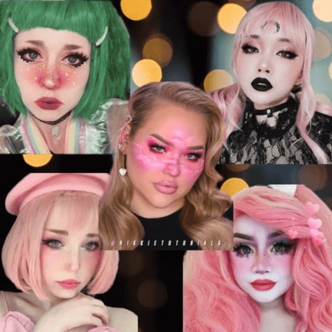 pastel goth girl makeup