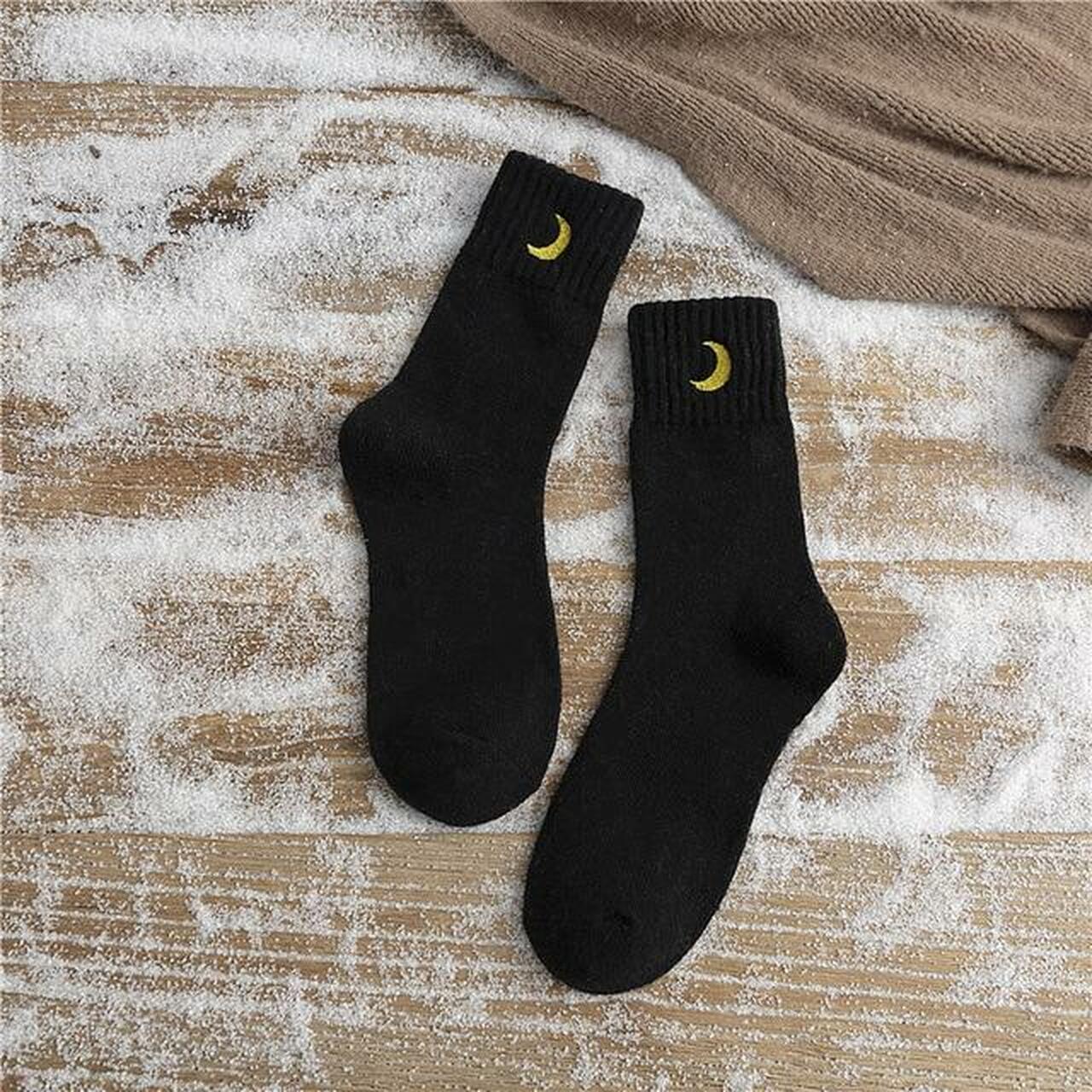 Soft thick moon socks