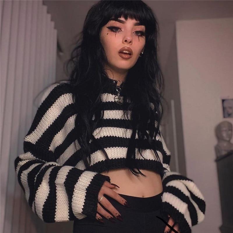 Egirl Style Crop Sweater